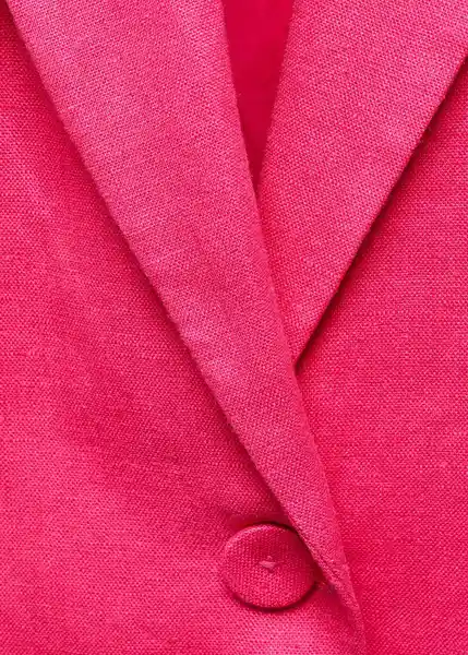 Blazer Americana Boreli Fucsia Talla 52 Mujer Mango