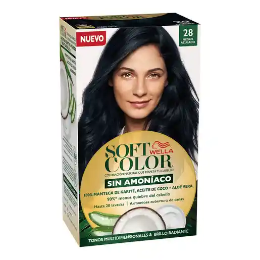 Wella Consumo Kit Soft Color Tintura Negro Azul 28