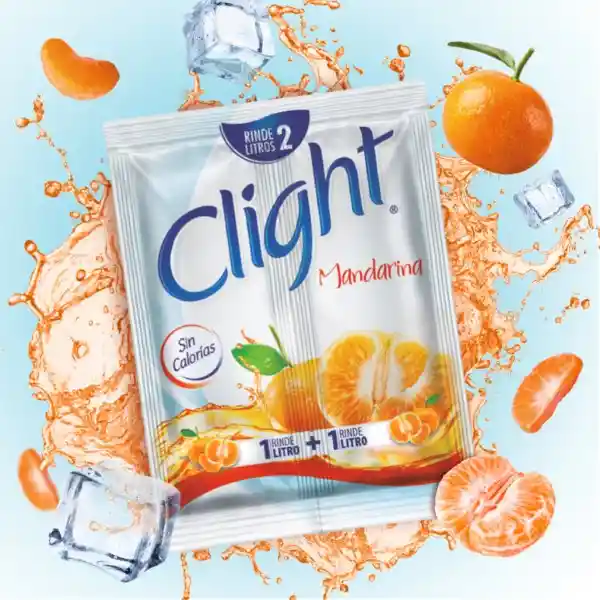 Clight Bebida en Polvo Sin Calorías Sabor Mandarina 14 g