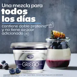 Yogurt griego Alpina Natural Sin Azúcar Vaso 500 g