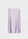 Falda Mufflin-H Violeta Talla L Mujer Mango
