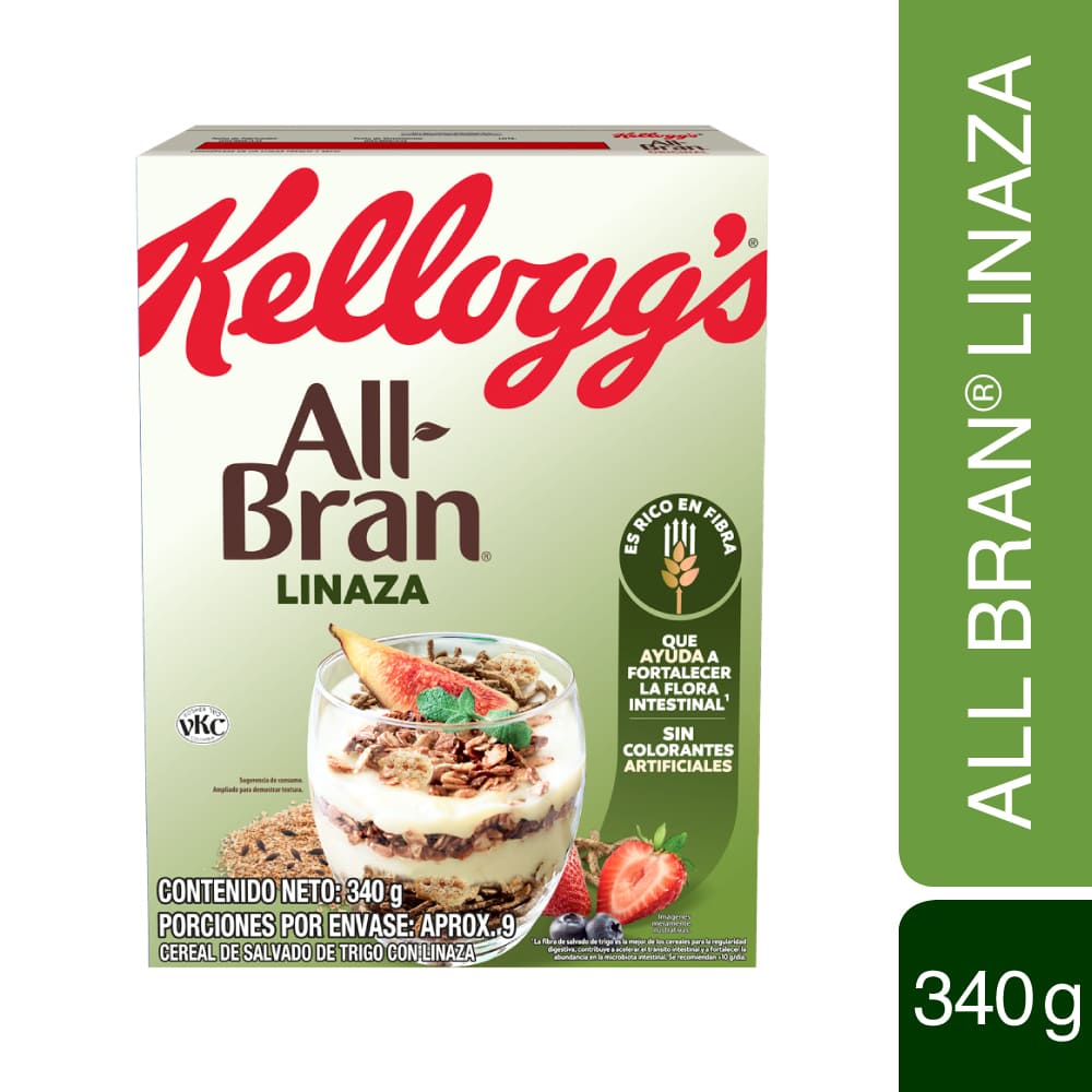 Cereal Kelloggs All Bran Linaza 340 g