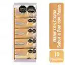 Bridge Galletas Waffer Sabor Ron con Pasas 