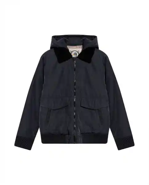 Chaqueta Aviadora Negro Sombrio Ultraoscuro Talla M Chevignon