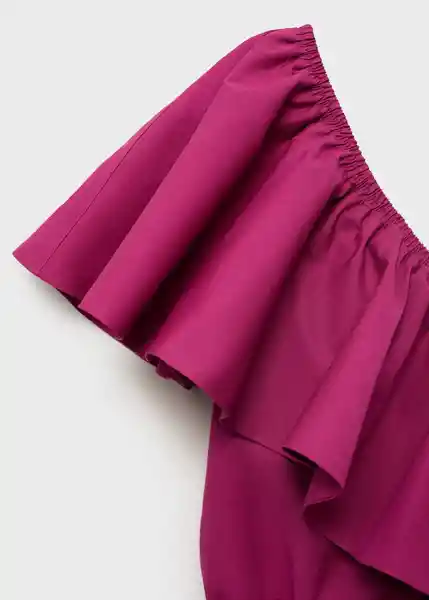 Vestido Cuty Fucsia Talla M Mujer Mango