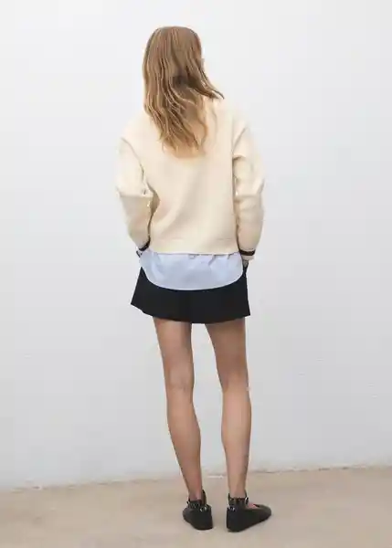 Jersey Chiara Beige Talla XS Mujer Mango
