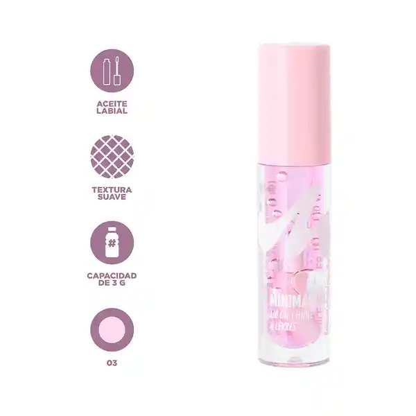 Aceite Labial Grape Purple Serie Minimalist 03 Miniso