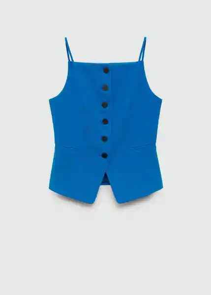 Chaleco Igu Azul Talla XS Mujer Mango