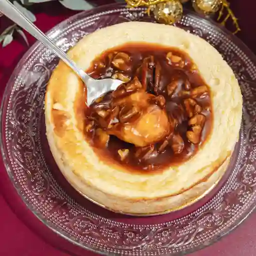 Mini tarta de queso navidad