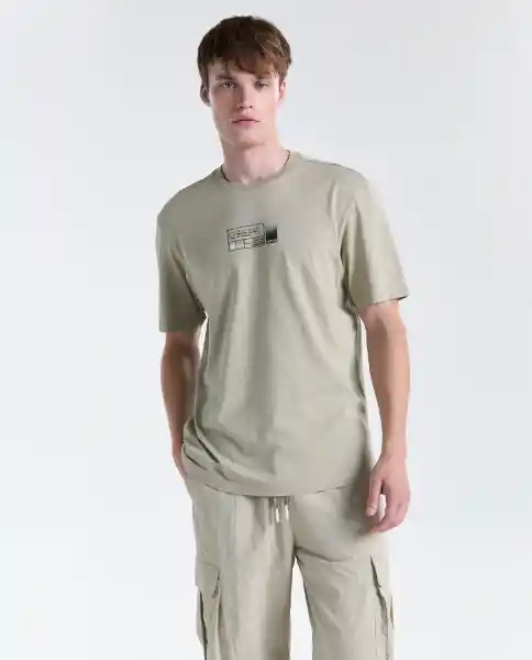Camiseta Hombre Caqui Talla XL 849G000_CAQ150513 Americanino