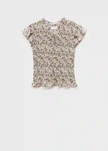 Blusa Bianca Offwhite Talla 21 Teen Niñas Mango