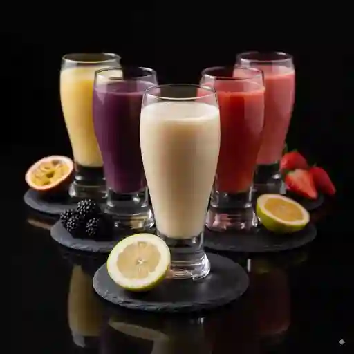 Jugo natural en leche