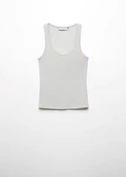 Top Edista Plata Talla Xs Mujer Mango