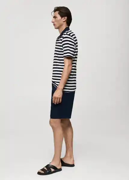 Polo Limospo Navy Talla S Hombre Mango