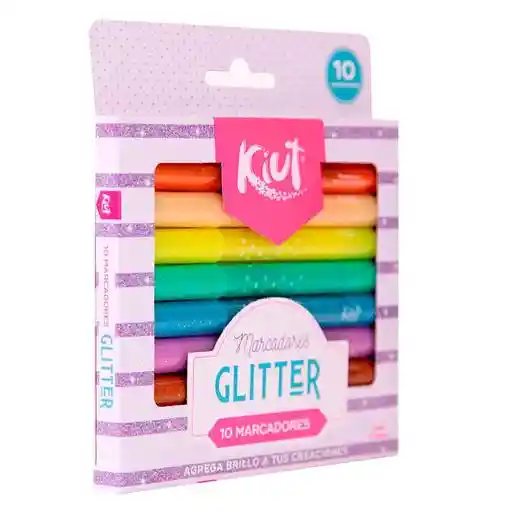 Kiut Marcador Glitter X 10