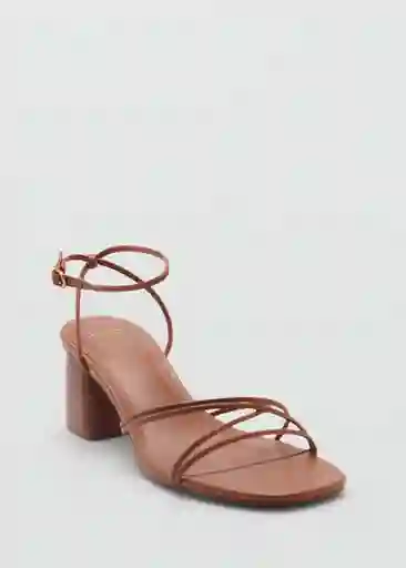 Sandalias Lana1 Cuero Talla 40 Mujer Mango