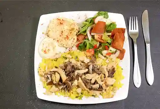 Plato Shawarma Mixto