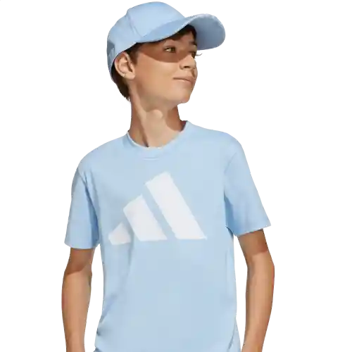Adidas Camiseta Manga Corta Tee 160 Lifestyle de Niño Azul T M