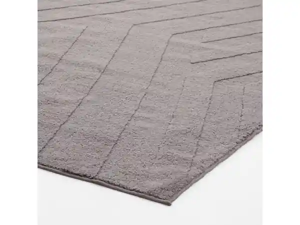 Alfombra Poliéster Emboss Gris 120 x 180 cm Casaideas