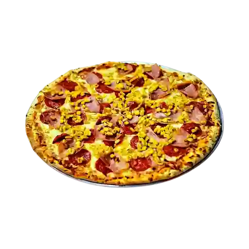 Pizza de Pepperoni y Maíz
