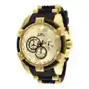 Invicta Reloj Hombre Dorado Negro 25526