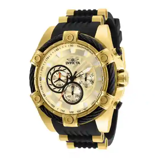 Invicta Reloj Hombre Dorado Negro 25526