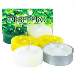 Pebetero Generico Vela Set De 6 Unidades Aroma