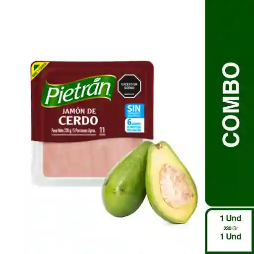 Combo Pietrán Jamón de Cerdo + Aguacate Lorena Para Hoy
