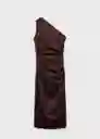 Vestido Safron Marrón Talla M Mujer Mango
