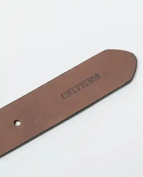 Cinturón Craft Café Castaño Oscuro Talla 36 Chevignon