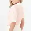 Suéter Cuello Solapa Manga Corta Multicolor Talla M 685917