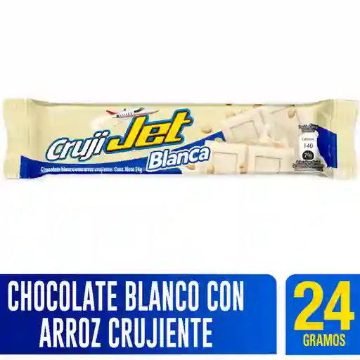 Crujijet Tableta de Chocolate Blanco con Arroz Crujiente 