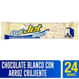 Crujijet Tableta de Chocolate Blanco con Arroz Crujiente 