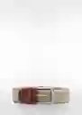 Cinturón Elástico Beige Talla 90 Hombre Mango