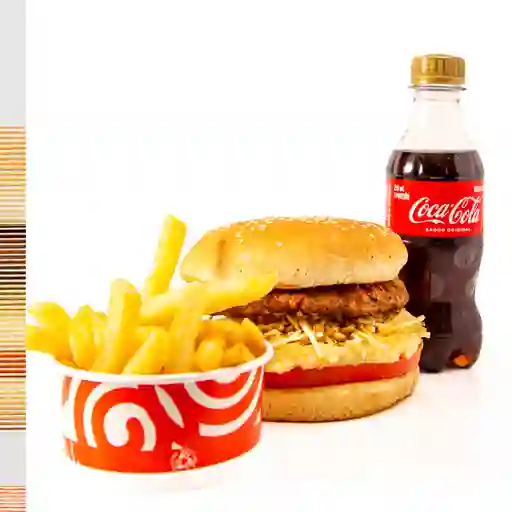 Hamburguesa Sencilla Con Queso En Combo