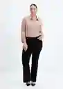 Camisa Basic Caldero Talla S Mujer Mango