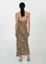 Vestido Kendal Marron Talla S Mujer Mango