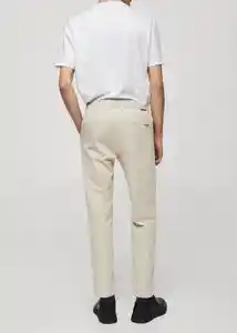 Pantalón Madrid Gris Talla 38 Hombre Mango