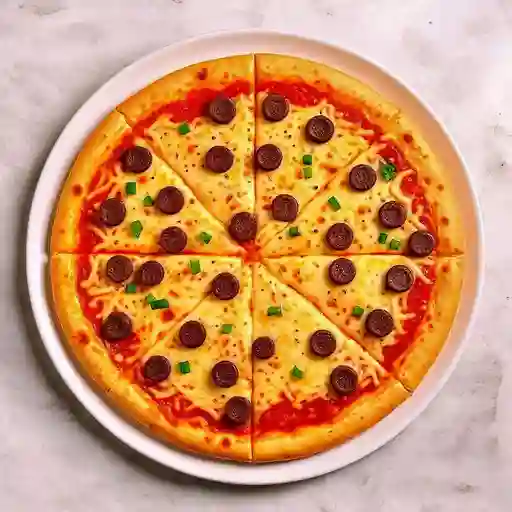 Pizza Grande de Queso y Carne