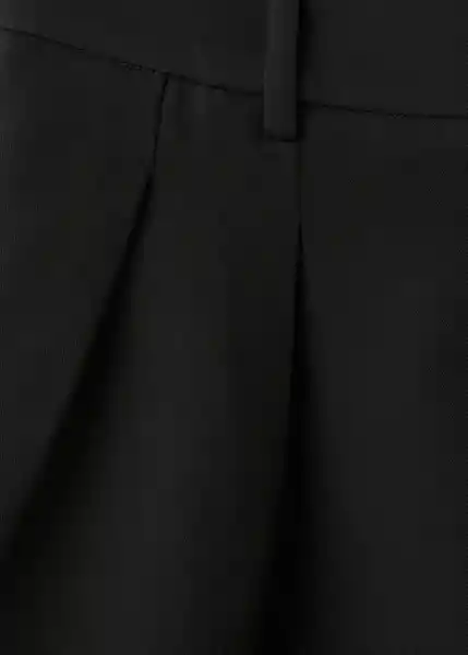 Short Maria Negro Talla 40 Mujer Mango