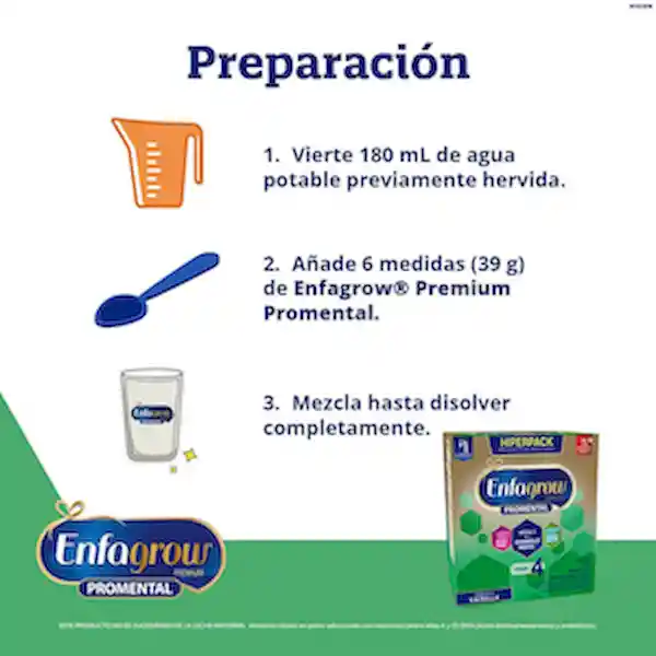 Enfagrow Alimento Lácteo Promental Vainilla Etapa 4 2200 g