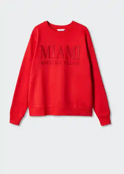 Buzo Sudadera Miami Rojo Valentino Talla 18 Mango Girl Mango