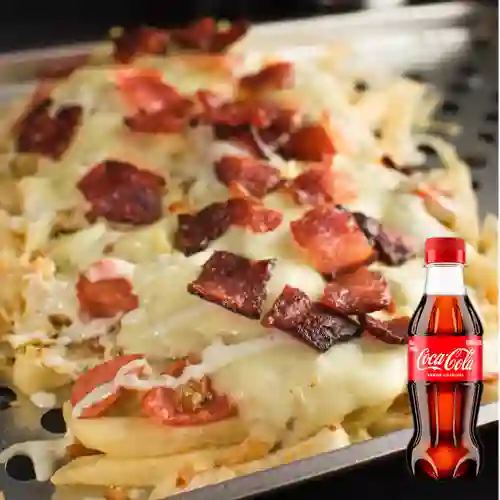 Combo Salchipapa Especial + Coca Cola Original 250ML