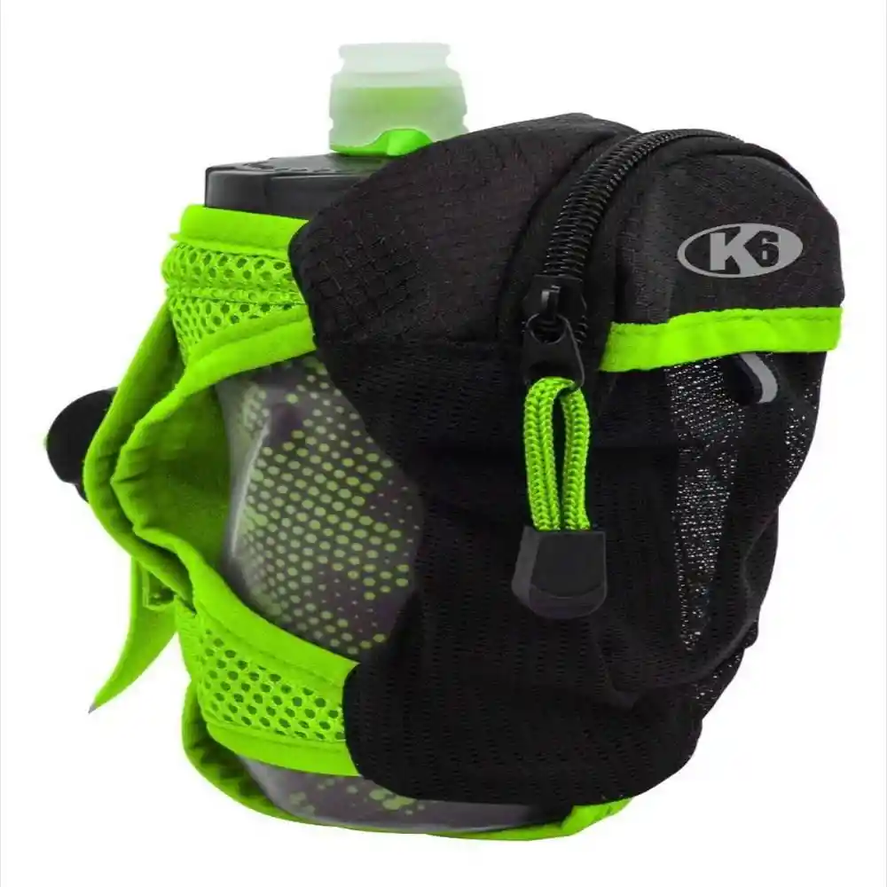 K6 Bolso de Mano Para Correr Con Caramañola Running Verde