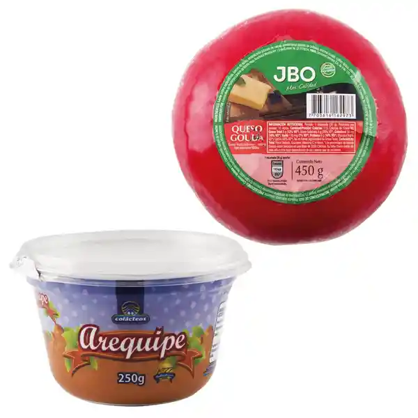 Queso Gouda Jbo + Arequipe Colácteos