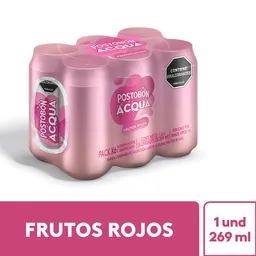Postobón Gaseosa Acqua Frutos Rojos