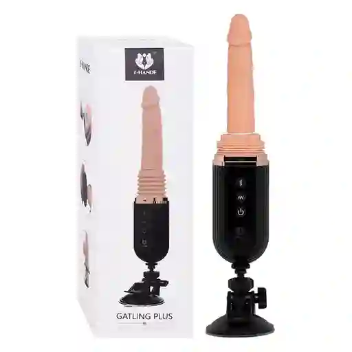 Shande Vibrador Propulsor Gatling Plus Black Flesh