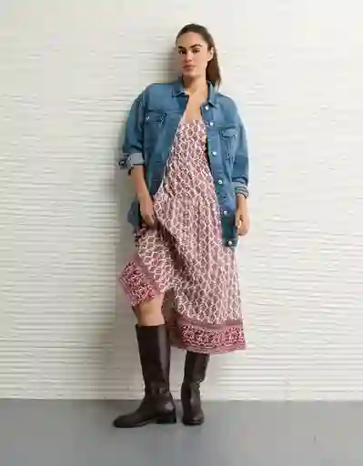 Vestido Mujer Vinotinto Talla Small 8677669 American Eagle