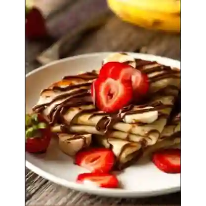 Crepe de Fresa con Chocolate