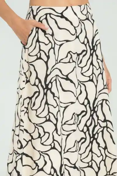 Falda Cikoya Color Marfil Talla 14 Ragged